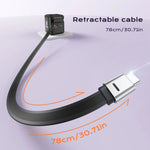 70W GaN Fast Charger with Retractable Cable